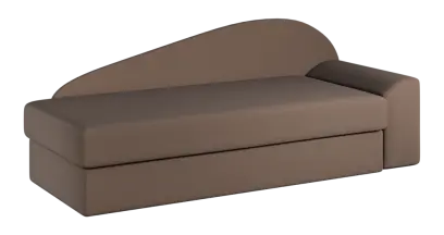 MELISA rošt, válenda celočalouněná, provedení pravé, látka BORA B 24 - látka béžová